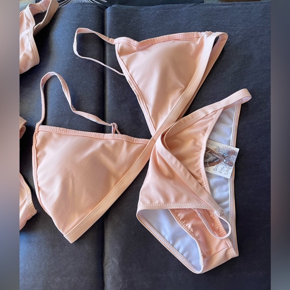 Nude Two Piece Barely There Bikini - Picture 2 of 4